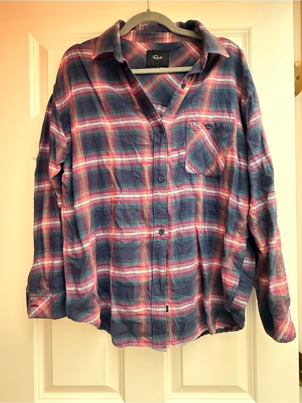 Rails Plaid Shirt in Blue, Pink and Purple